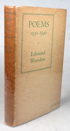 Item #44871 Poems. 1930-1940. Edward BLUNDEN