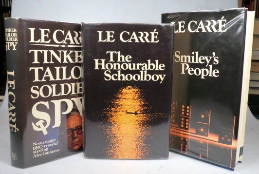 Item #44982 [Karla Trilogy]. Tinker, Tailor, Solider, Spy. The Honourable Schoolboy. Smiley's People. John LE CARRE.