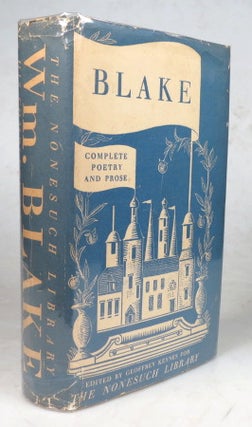 Item #45405 Poetry and Prose of... Edited by Geoffrey Keynes. Complete in One Volume. William BLAKE