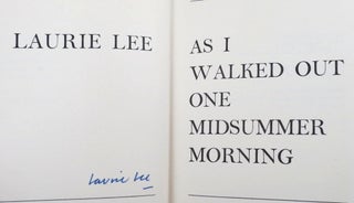 Item #45893 As I Walked Out One Midsummer Morning. Illustrated by Leonard Rosoman. Laurie LEE