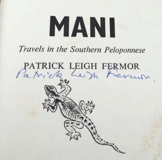 Item #45928 Mani. Travels in the Southern Peloponnese. Photographs by Joan Eyres Monsell....