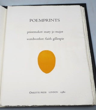 Item #46291 Poemprints. Printmaker: Mary Jo Major. Wordworker: Faith Gillespie. Mary Jo MAJOR,...