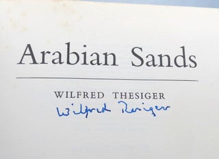 Item #46590 Arabian Sands. Wilfred THESIGER