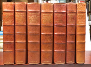 Item #46669 The Works of... The text of the First Folio with Quarto variants and a selection of...