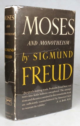 Item #46893 Moses and Monotheism. Sigmund FREUD