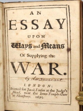 An Essay Upon Ways and Means Of Supplying the War.