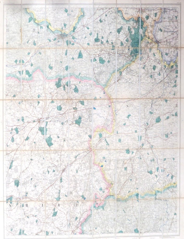 Item #51481 [Ordance Survey Map of parts of Hampshire, Berkshire and Surrey]. HAMPSHIRE.