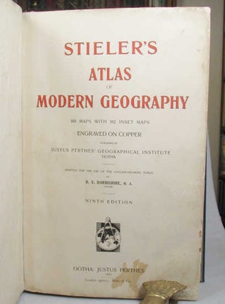 Item #53333 Stieler's Atlas of Modern Geography. Adapted for the use of the English-Speaking...